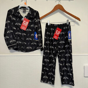 Boys Ultra Game San Antonio Spurs Pajama Set Size 4 Black 2 piece NEW NWT NBA